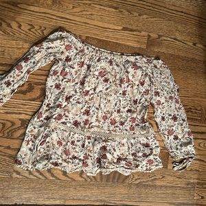 Off the shoulder floral top